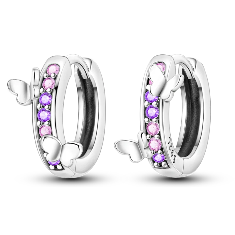 Pandora Style 925 Sterling Silver Irregular Star Earrings | European Fashion Jewelry Gift