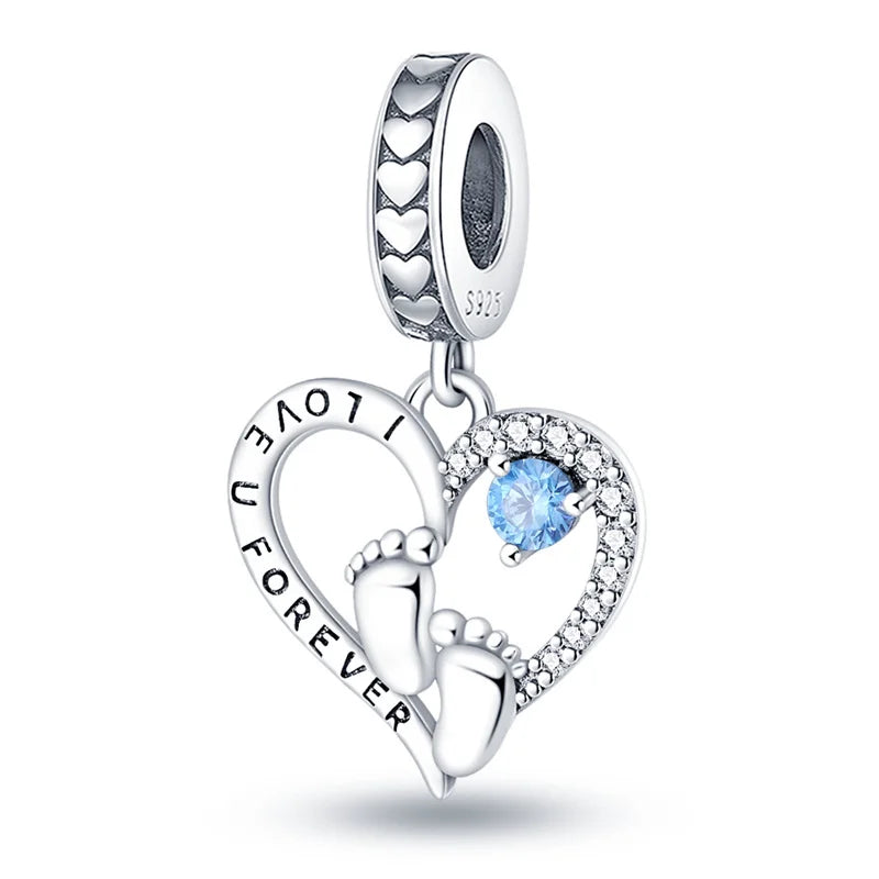 2025 Hot Sale 925 Sterling Silver CZ Pave Mother’s Embrace Dangle Charm | Fit Original Pandora Bracelet DIY Jewelry