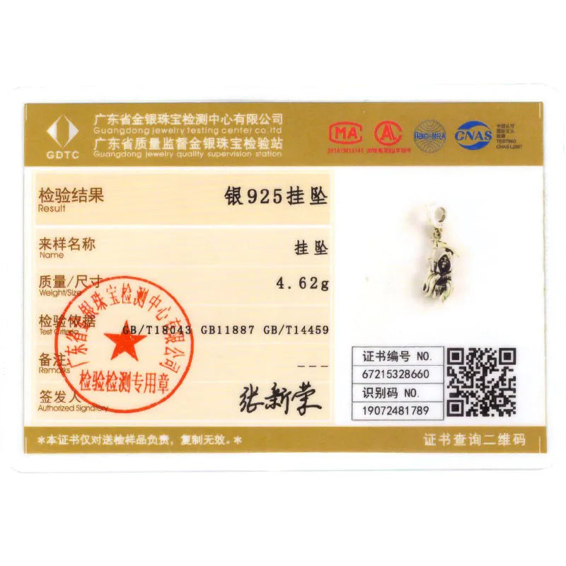 925 Sterling Silver Inlaid Zircon Love Heart & Snake Dangle Charm – Fits Original Pandora Bracelet, Women’s Jewelry Pendant Bead