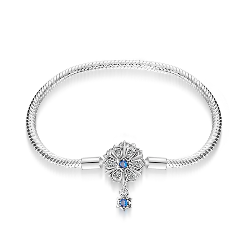 S925 Sterling Silver Snake Bone Chain Bracelet | Pandora Fit DIY Jewelry