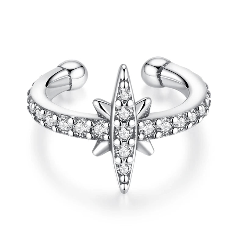 925 Sterling Silver Glowing Starfish & Shell Earrings | Fashion Jewelry for Women