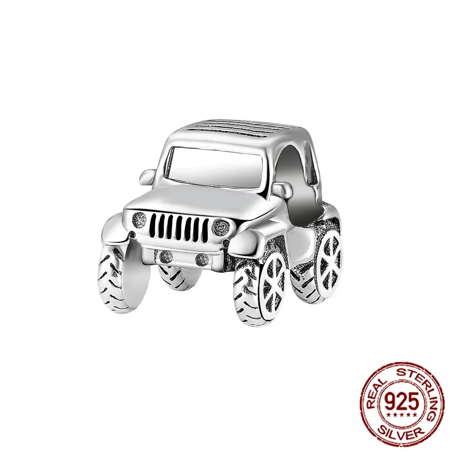 925 Sterling Silver Number & Puppy Family Beads Pendant | Fit 4mm Hole Bracelets