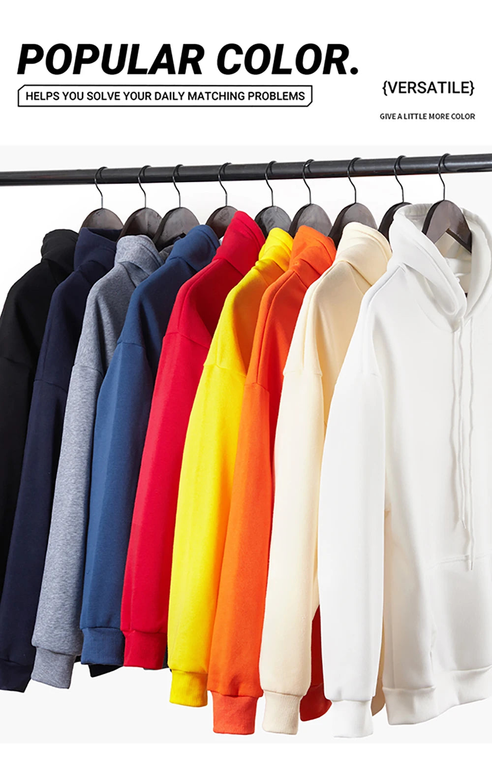 Solid Color Women’s Hoodie | Autumn Casual Fleece Pocket Hoodies | Unisex Streetwear