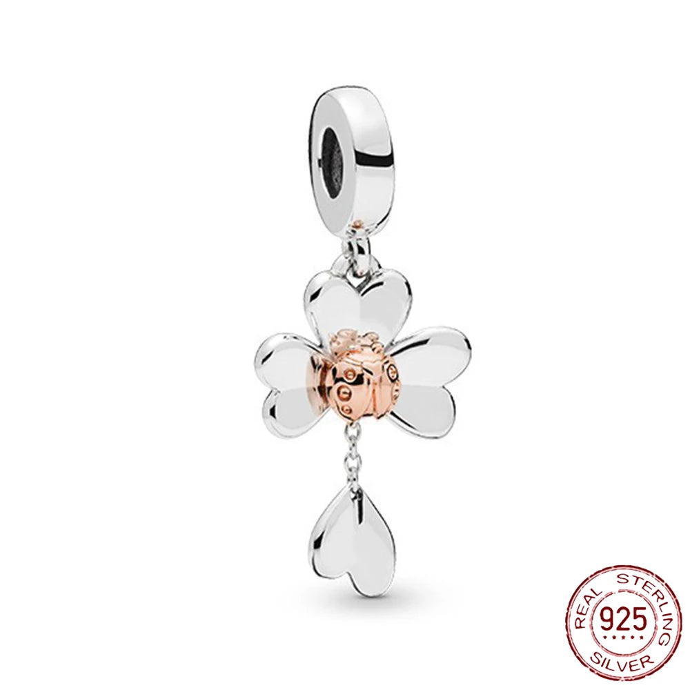 925 Sterling Silver Safety Chain Charms for Pandora Bracelets Women Jewelry