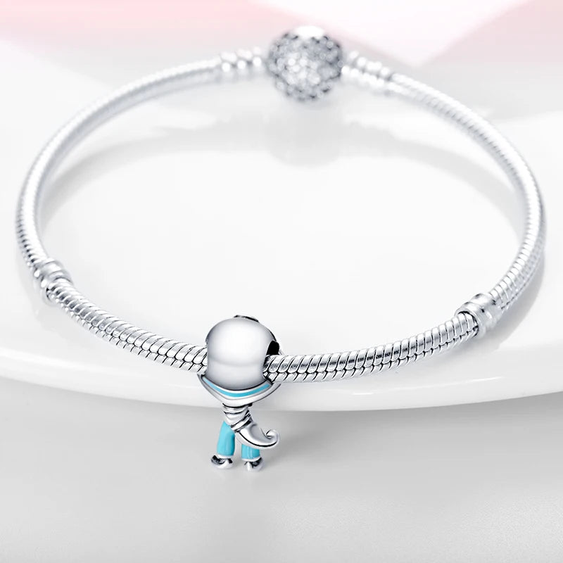 925 Sterling Silver Disney Princess Series Charms | Fit Original 3mm Bracelet Necklace Women DIY Jewelry Gifts