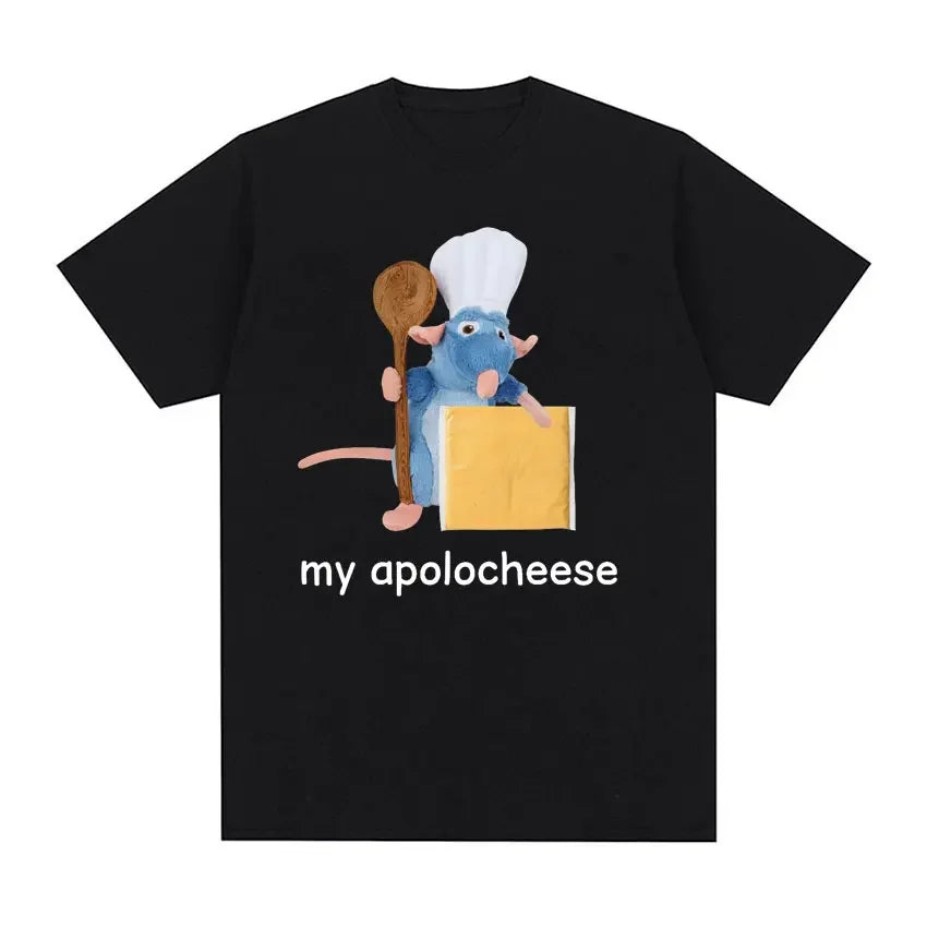 “I Eat Cement” Cursed Cat T-Shirt | Funny Meme Women’s Short Sleeve Casual Top