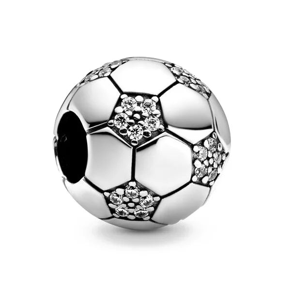 New 925 Silver Sparkling Paw Print & Heart Bee Happy Charm Bead | Fit Pandora Bracelet DIY Women Jewelry