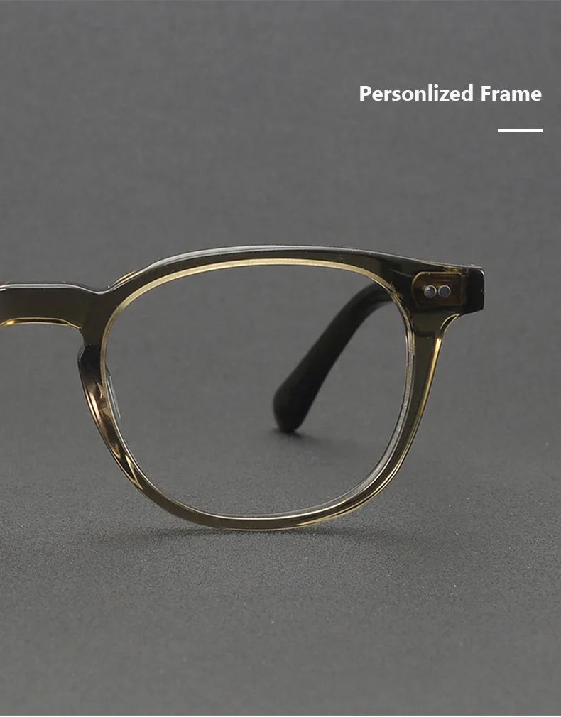 2025 Vintage Round Acetate Glasses 👓 Unisex High-Quality Eyewear
