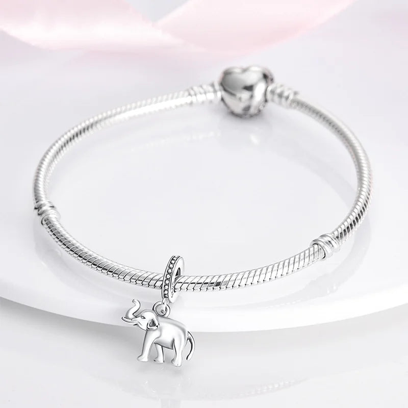 Cute Pet Kitten Puppy Sheep Charms | Fit 925 Original Pandora Bracelets | Colorful Zircon Beads DIY Jewelry Gift