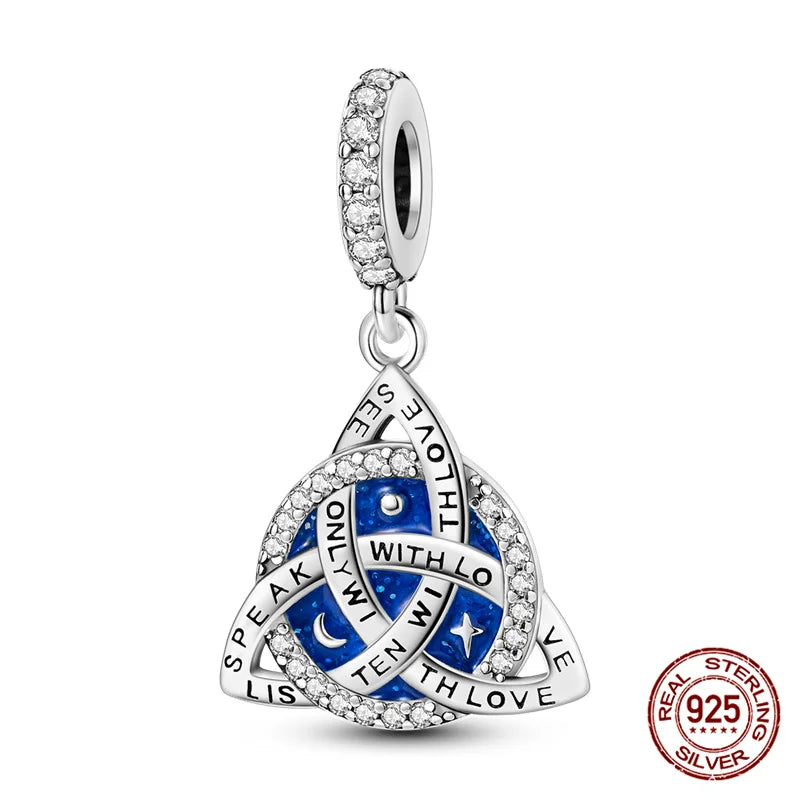 925 Sterling Silver Blue Zircon Evil Eye Charm | Original Devil Eye Series Bead Fits Pandora Bracelet – Women’s DIY Jewelry Gift