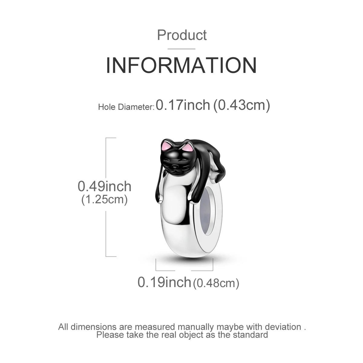 Original 925 Sterling Silver Stopper Bead Clip Charm | Fits Bangle Bracelet DIY Jewelry