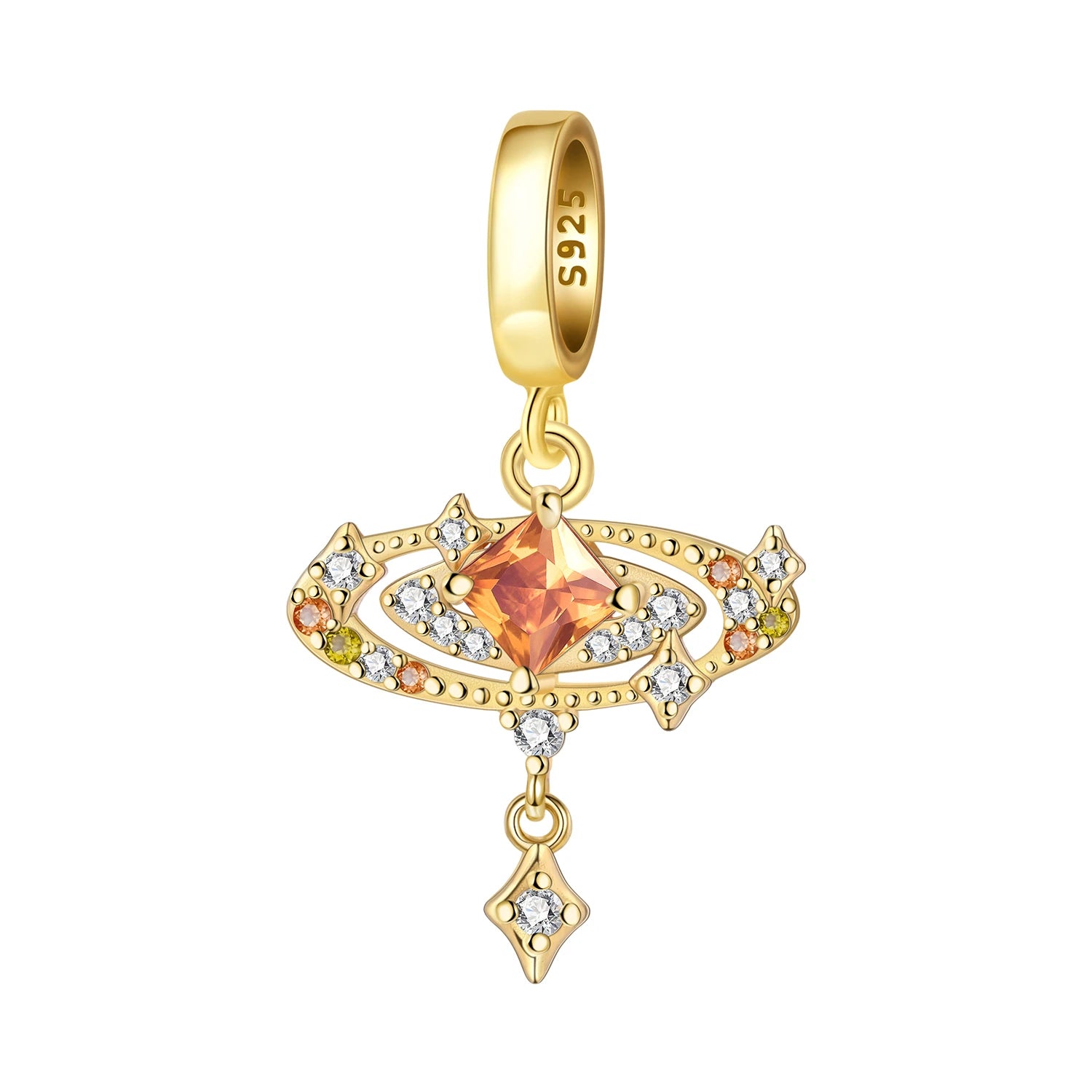 PANPOKI 925 Sterling Silver Switchable Book Pendant Charm | Original Bracelet Beads DIY Jewelry Gift for Women