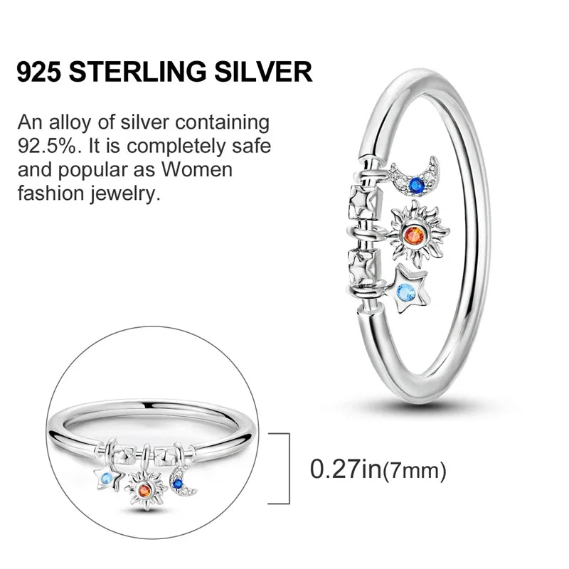 925 Sterling Silver Eternal Love Dewdrop Firefly Glow-in-the-Dark Ring for Women | Fashion Engagement & Wedding Jewelry