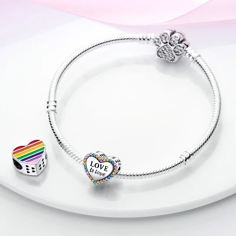 925 Sterling Silver Love Football Cup Charm Beads – Sport, Beer & Travel Pendants Fit Original Pandora Bracelet & Necklace