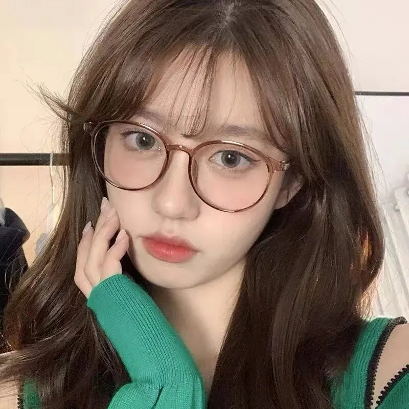 New Fashion Women’s Round Anti-Blue Light Glasses – Eye Protection Eyewear
