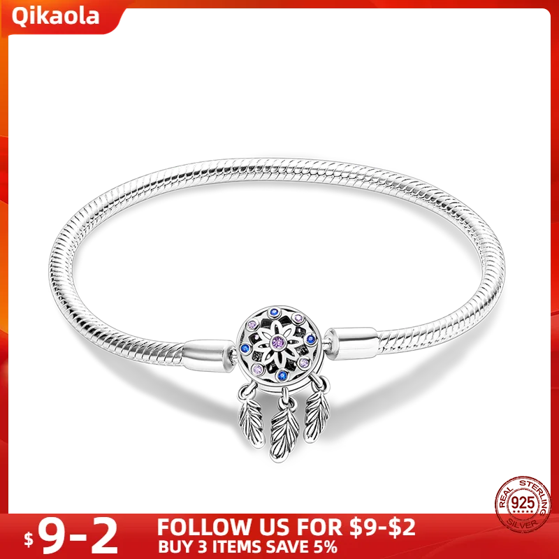 S925 Sterling Silver Snake Bone Chain Bracelet | Pandora Fit DIY Jewelry