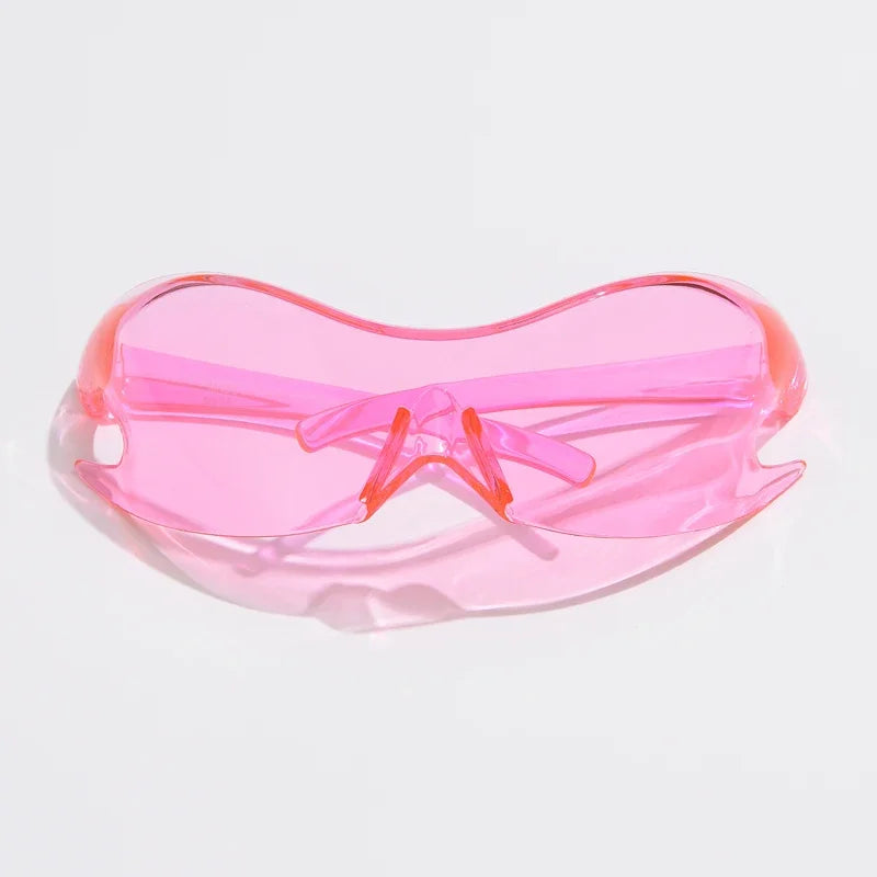 Men Brand Sports Punk Y2K Sunglasses – Women Unique One-Piece Goggle Sun Glasses | Cycling Hip Hop Shades UV400