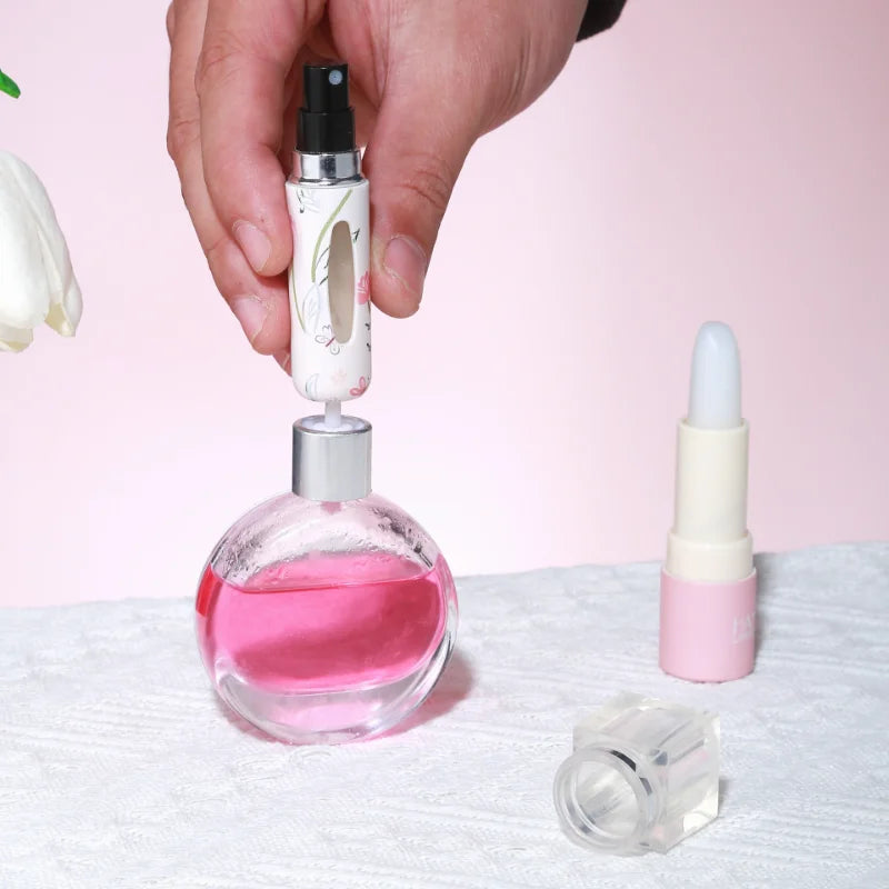 1/2PC 5ML Mini Perfume Bottle – Refillable Portable Spray Atomizer | Travel Cosmetic Container