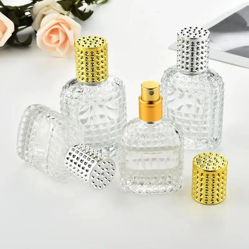 30ML/50ML Travel Perfume Atomizer – 1PCS/3PCS Pineapple-Shaped Refillable Spray Bottle | Portable Transparent Unisex Dispenser