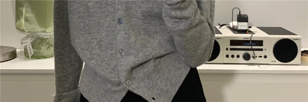 Elegant Knitted Open Cardigan for Women | Slim Fit V-Neck Korean Style Sweater 2025