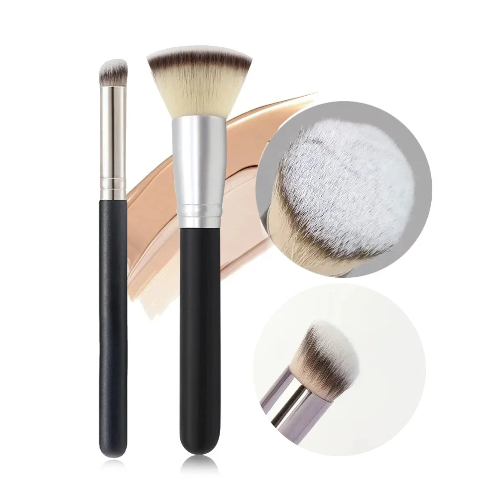 Professional Makeup Brush – Foundation, Loose Powder, Concealer, Blending & Blush Cosmetic Beauty Tool
