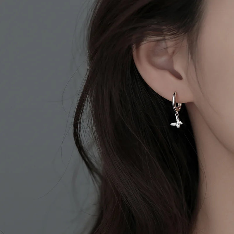 925 Sterling Silver Vintage Butterfly Earrings for Women – Trendy Hypoallergenic Party Jewelry Gift