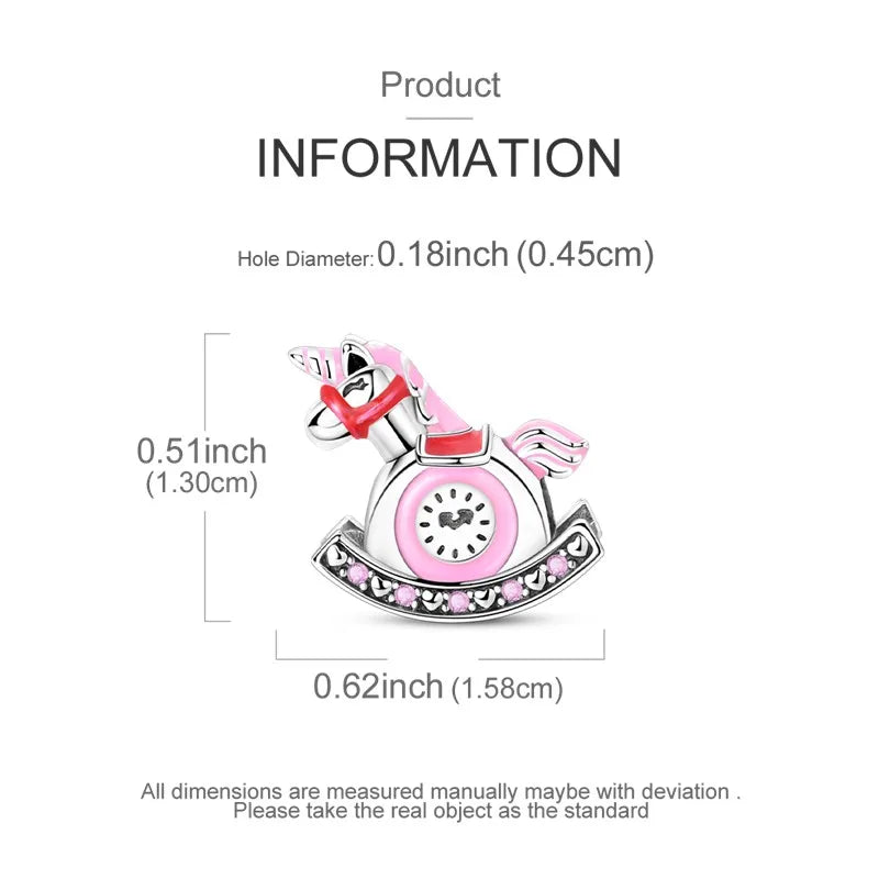 925 Sterling Silver Colorful CZ Zircon Dangle Charm | 2025 New Fashion Bead | Fits Pandora Bracelet | DIY Jewelry Gift