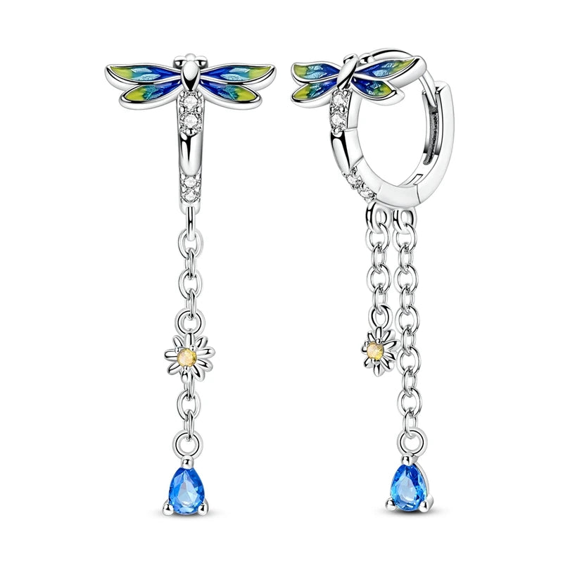 2025 925 Sterling Silver Hoop Earrings for Women | Drop Stud Fine Jewelry Engagement & Anniversary Gift