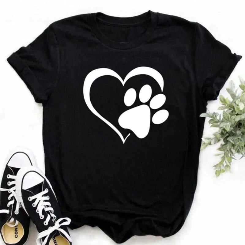 Maycaur Finger Heart Women's T-Shirt | Korean Ulzzang Graphic Tee | 90s Girl Casual Fashion Top