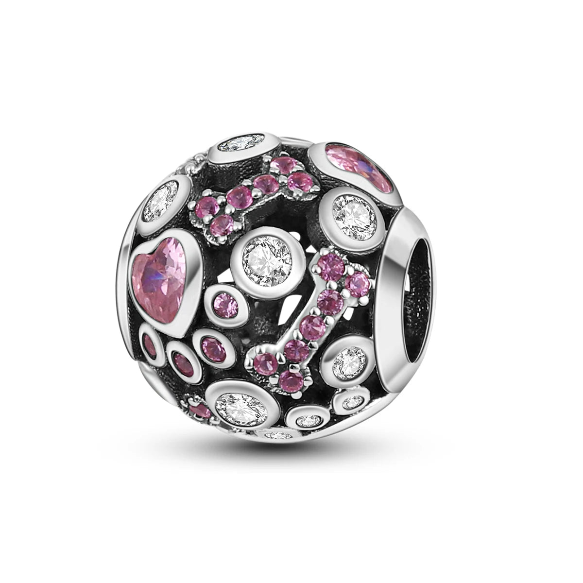 S925 Silver Heart Love Mom Infinity Charm | Dangle Bead Fit Bracelet Jewelry Mother’s Day Gift