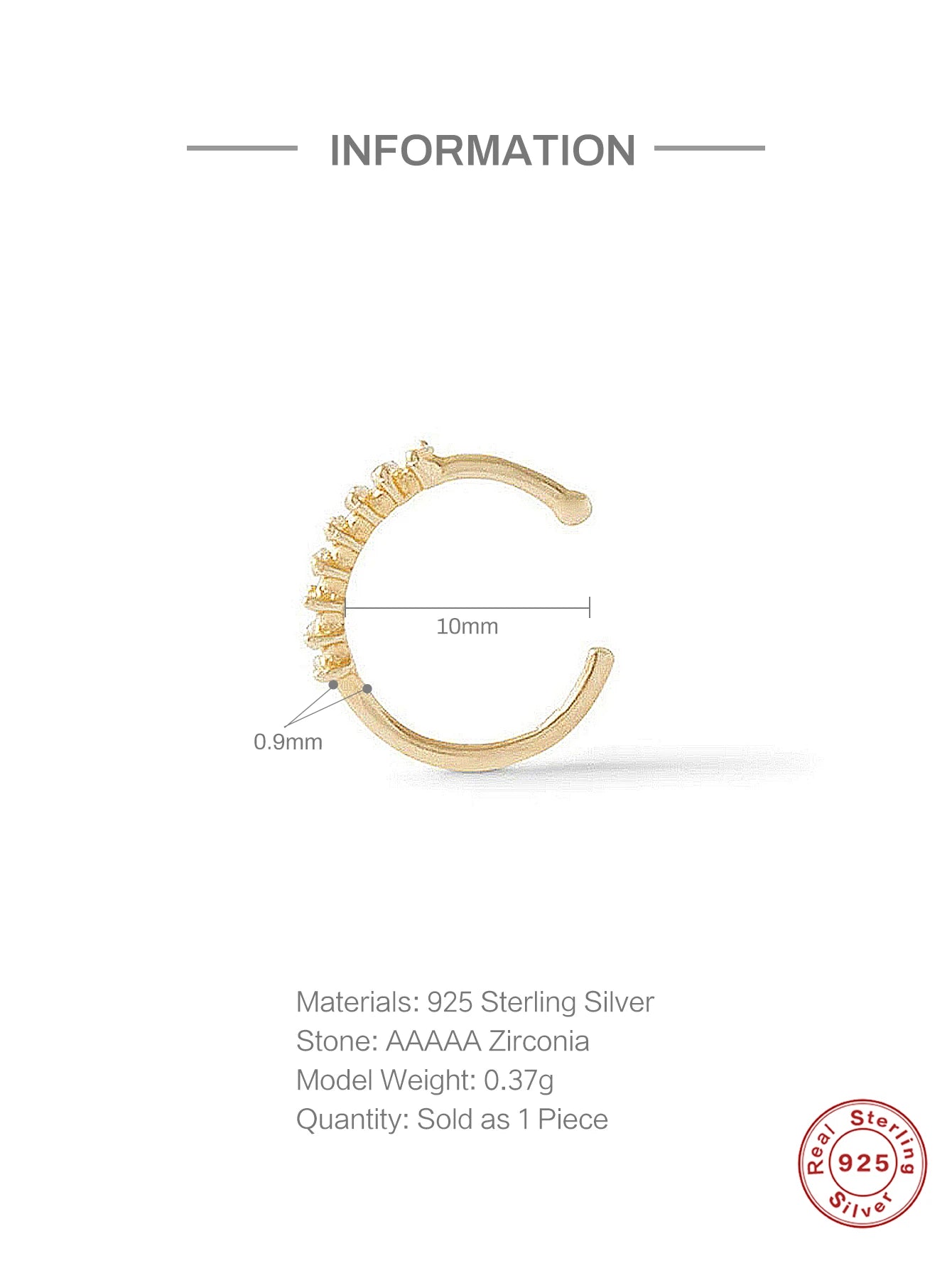 Aide 925 Sterling Silver Geometric Multi Piercing Stud Earrings for Women – K Gold Tassel Elegant Jewelry Gift