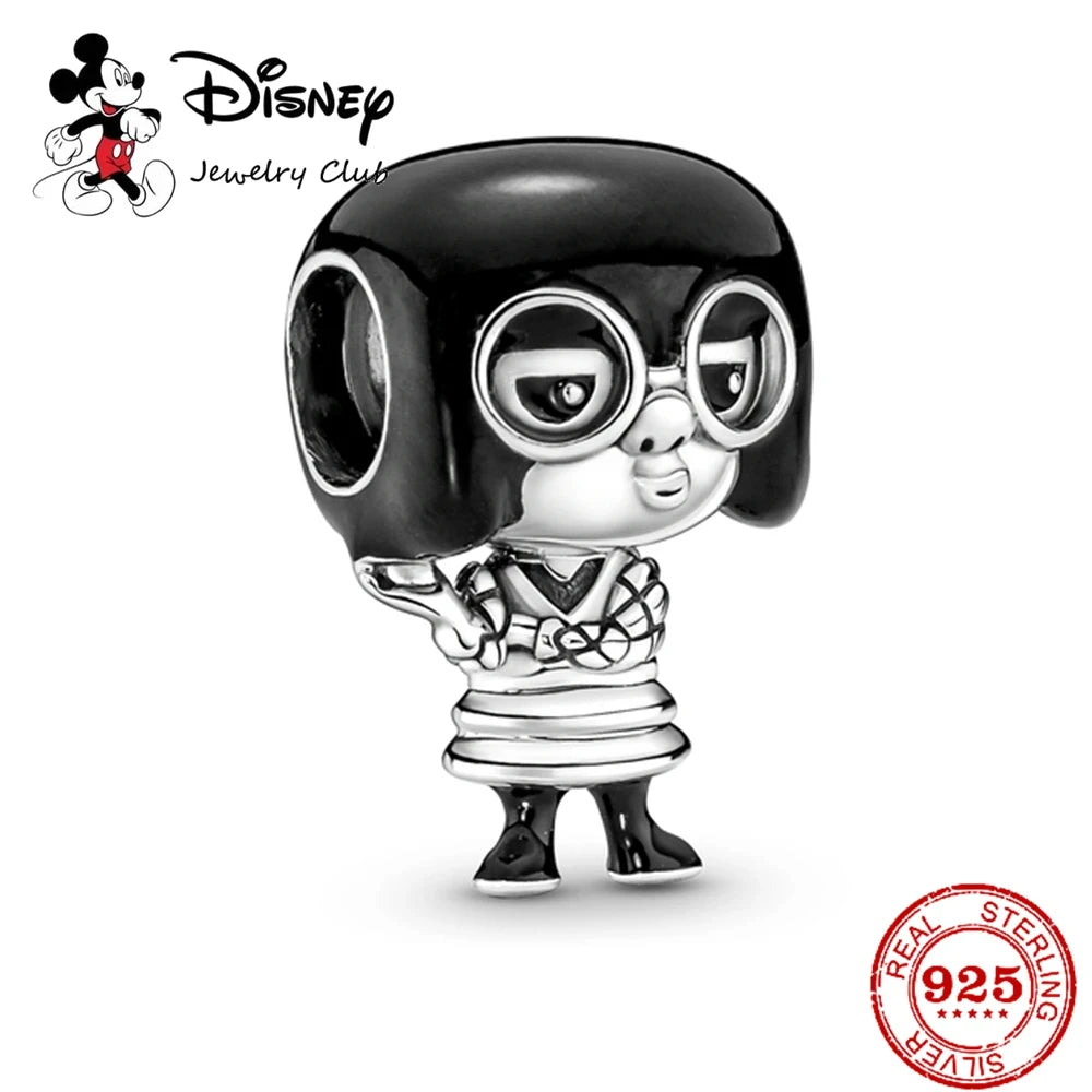 HEROCROSS Disney 925 Sterling Silver Charms | Mickey Mouse, Winnie the Pooh & Stitch Beads Fit Pandora Bracelet