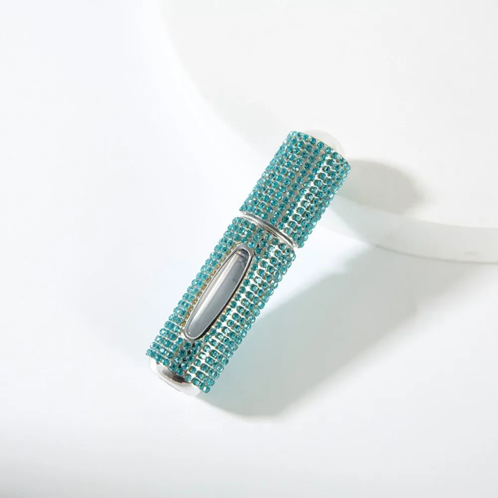 5ML Mini Perfume Bottle – Diamond-Encrusted Crystal Bling Glitter | Travel Empty Pump Container