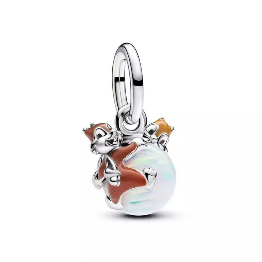 S925 Sterling Silver Disney Spider-Man Charm Bead | Fit Original Pandora Bracelet Women’s Birthday Jewelry Gift