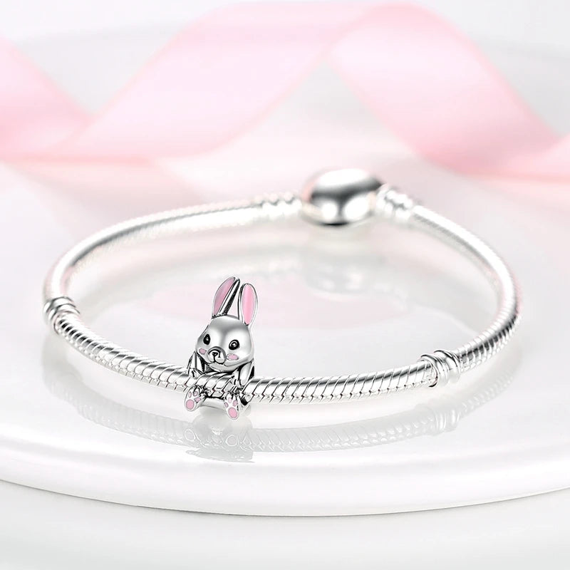 Cute Animal Puppy & Cat Charms | Fit Original 925 Sterling Silver Bracelet – DIY Women’s Fine Jewelry Beads
