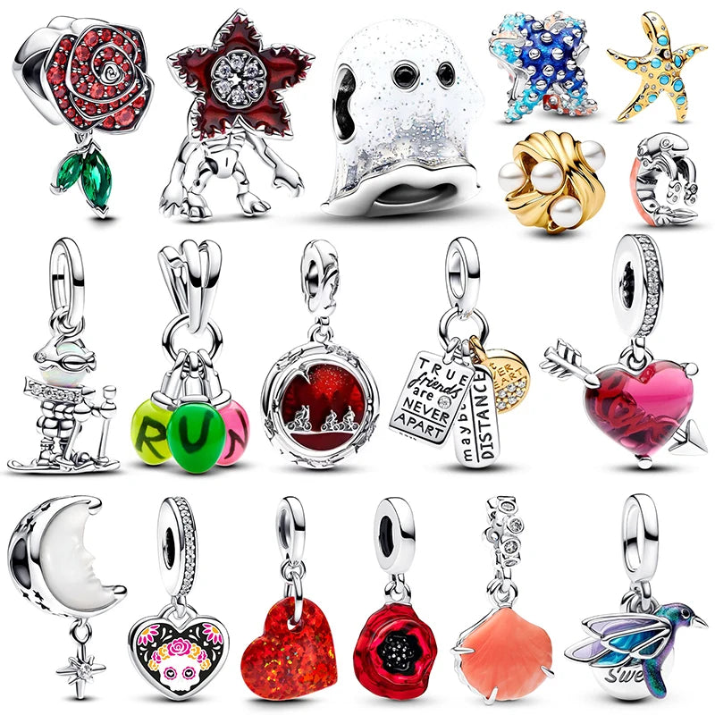 2025 Silver Plated Pendant Charm Bead | Fits Pandora Bracelet & Necklace Women’s DIY Jewelry Gift