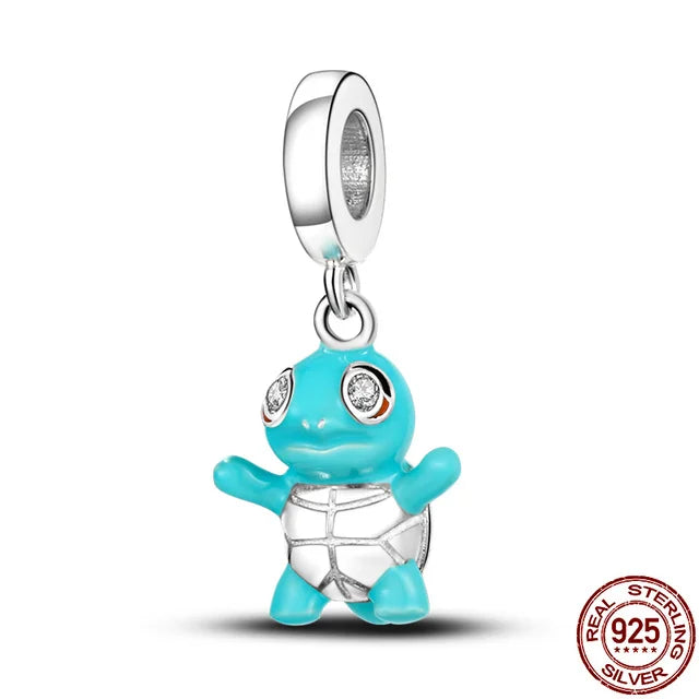 MINISO Disney 925 Sterling Silver Cheshire Cat & Remy Mouse Charms | Fit Original Bracelet Necklace Women Jewelry Gift