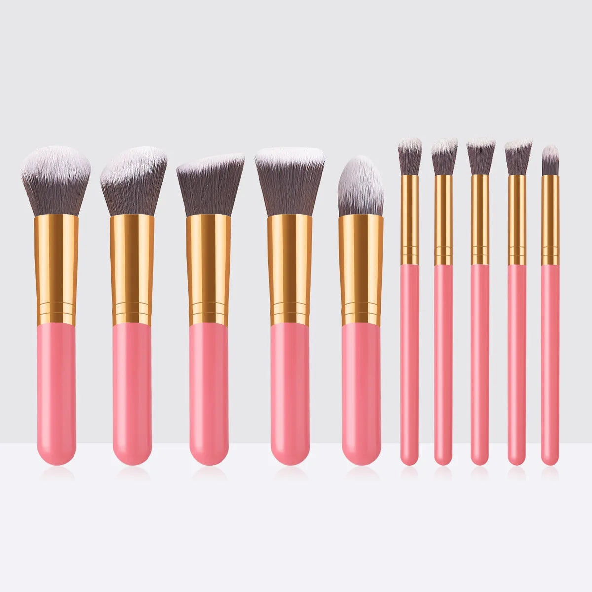 10 Pcs Professional Mini Makeup Brushes Set for Women Beauty Cosmetics Tools Foundation Power Blush Eyeshadow Lip Make Up Brush