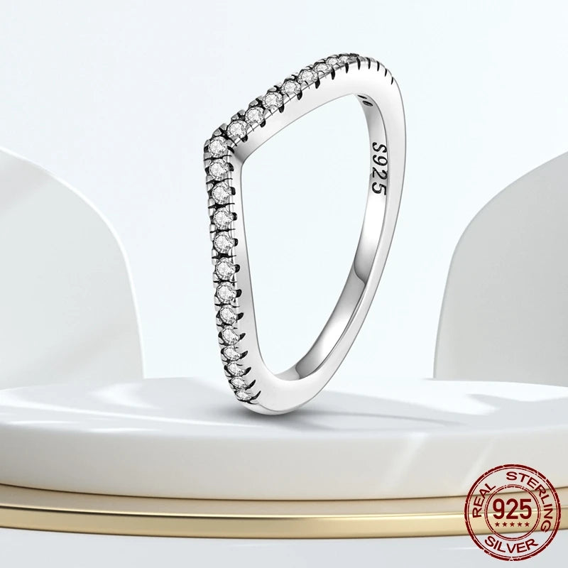 925 Silver Stackable Infinite Heart Daisy Flower Ring for Women | Sterling Silver Brand Jewelry Gift