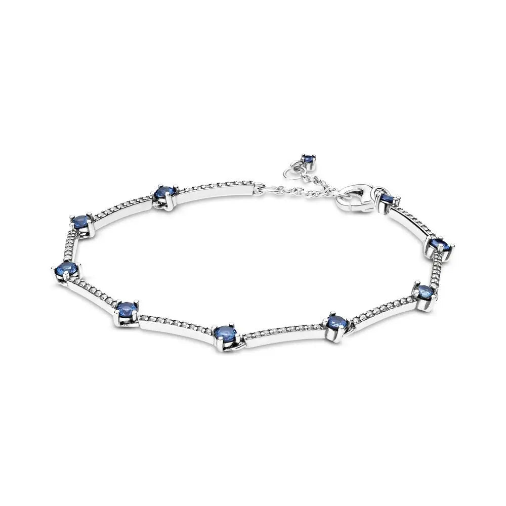 925 Sterling Silver Sparkling Heart Tennis Bracelet | Elegant Women’s Timeless Jewelry Gift
