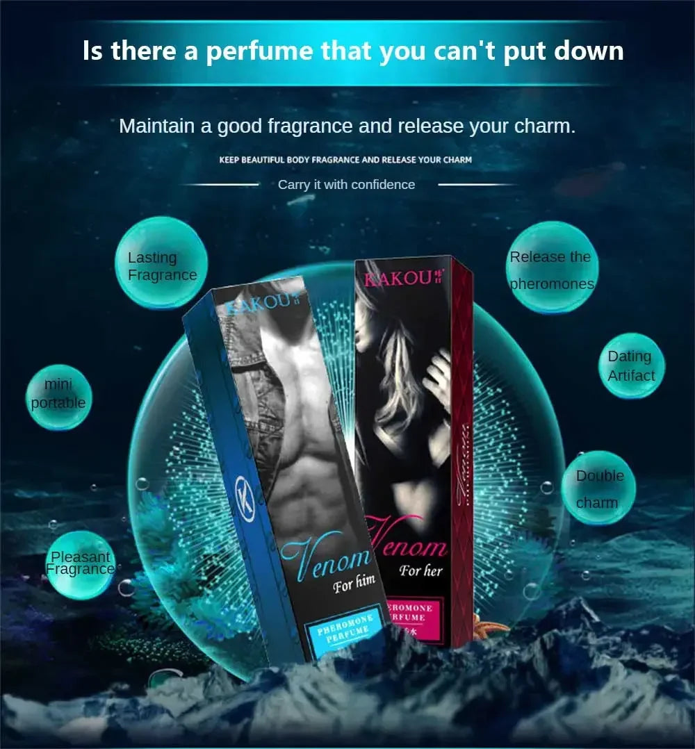 10ml Pheromone Perfume for Men & Women – Roll-On Essential Oil Fragrance, Long-Lasting Scent, Opposite Sex Attraction