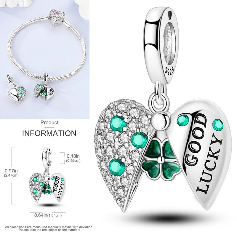 2025 Hot Elk, Dinosaur & Firefly Luminous Dangle Charm Beads | 925 Sterling Silver DIY Bracelet