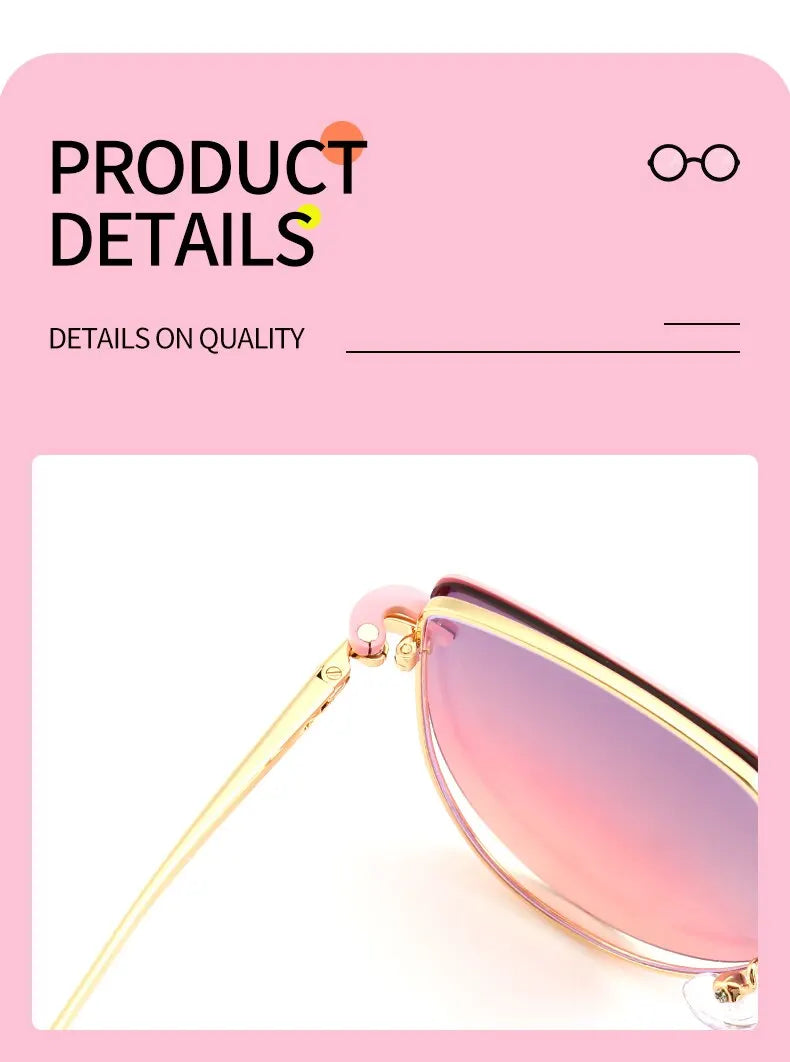 Cat Eye Flip-On Sunglasses for Women – Anti Blue Light Eyeglass Frames with Polarized Magnetic Clip | Ladies Fashion Computer Eyeglasses 7002