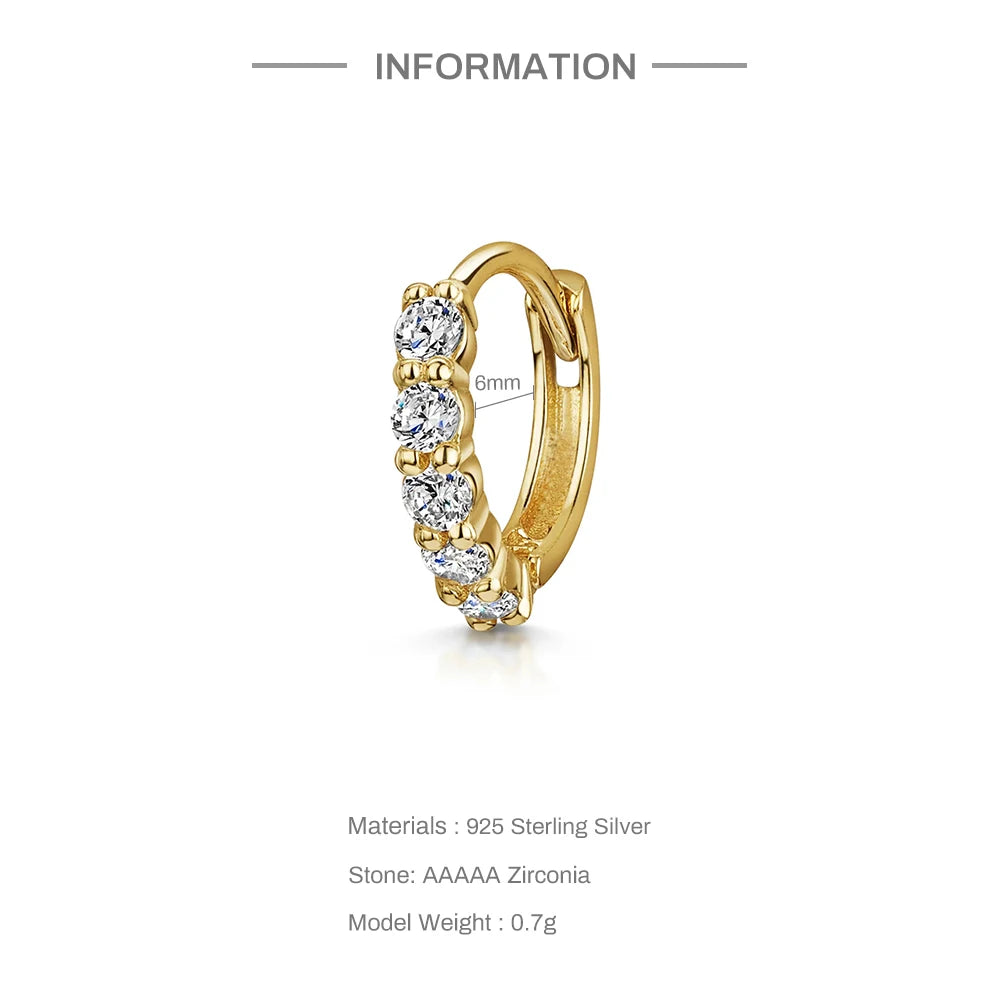 Aide 925 Sterling Silver Geometric Multi Piercing Stud Earrings for Women – K Gold Tassel Elegant Jewelry Gift