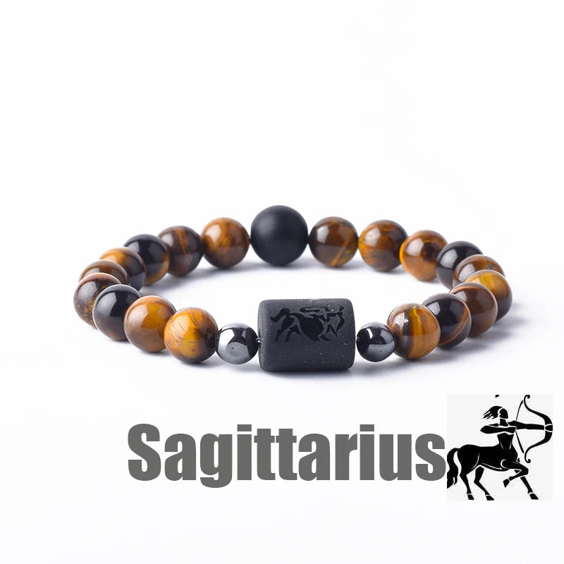 Zodiac Sign Bracelet for Men & Women | 12 Constellation Bangles | Gemini, Virgo, Leo, Libra Friendship Gift