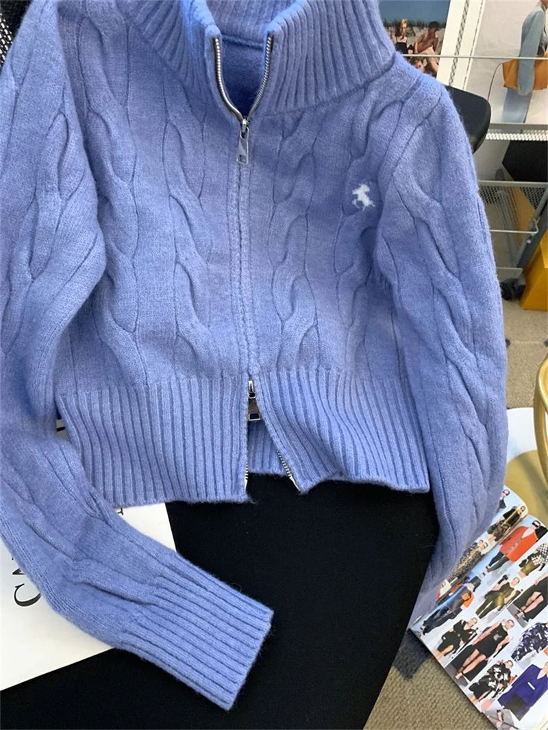 2025 Women Knitted Cardigan Sweater | Autumn Winter Loose Jacket | Warm Long Sleeve Coat Outerwear