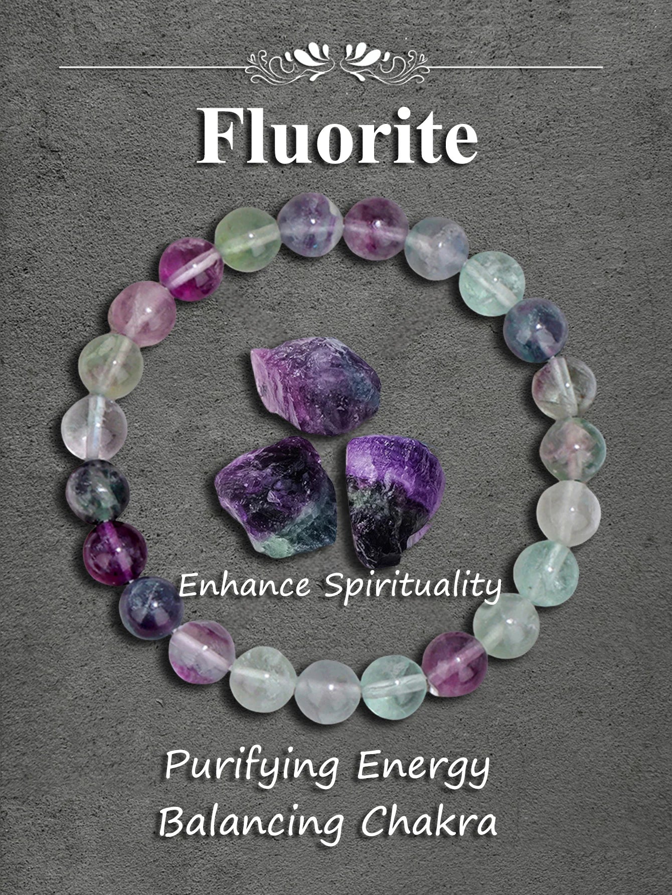 Original Pink Zebra Stone Bead Bracelet – Natural Reiki Healing Crystal Jewelry for Positive Energy & Balance Women Men