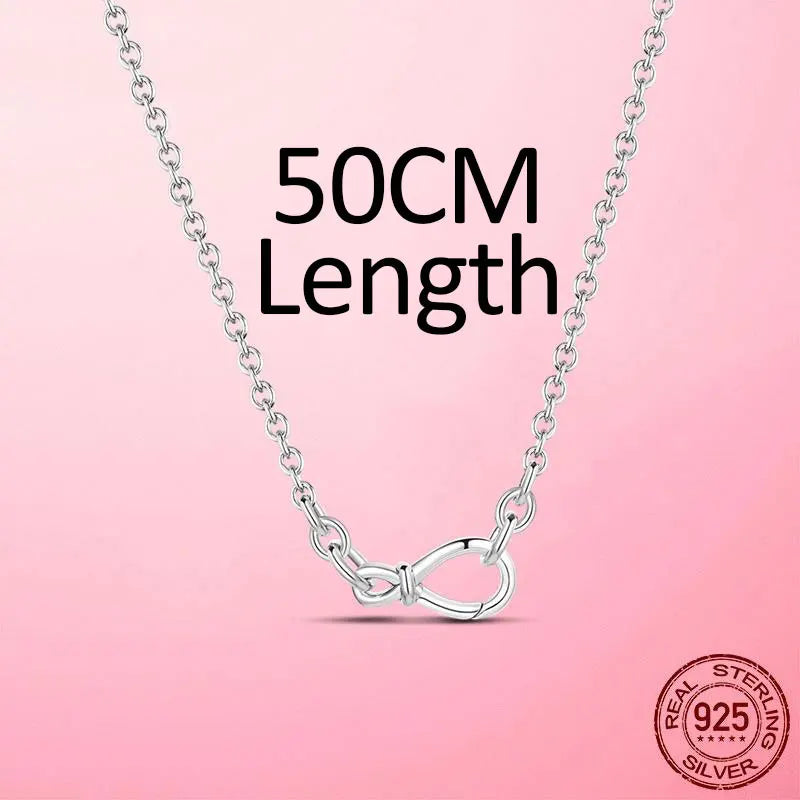 925 Sterling Silver Infinity Snake Chain Necklace – Luxury Women’s Choker & Elegant Jewelry Gift