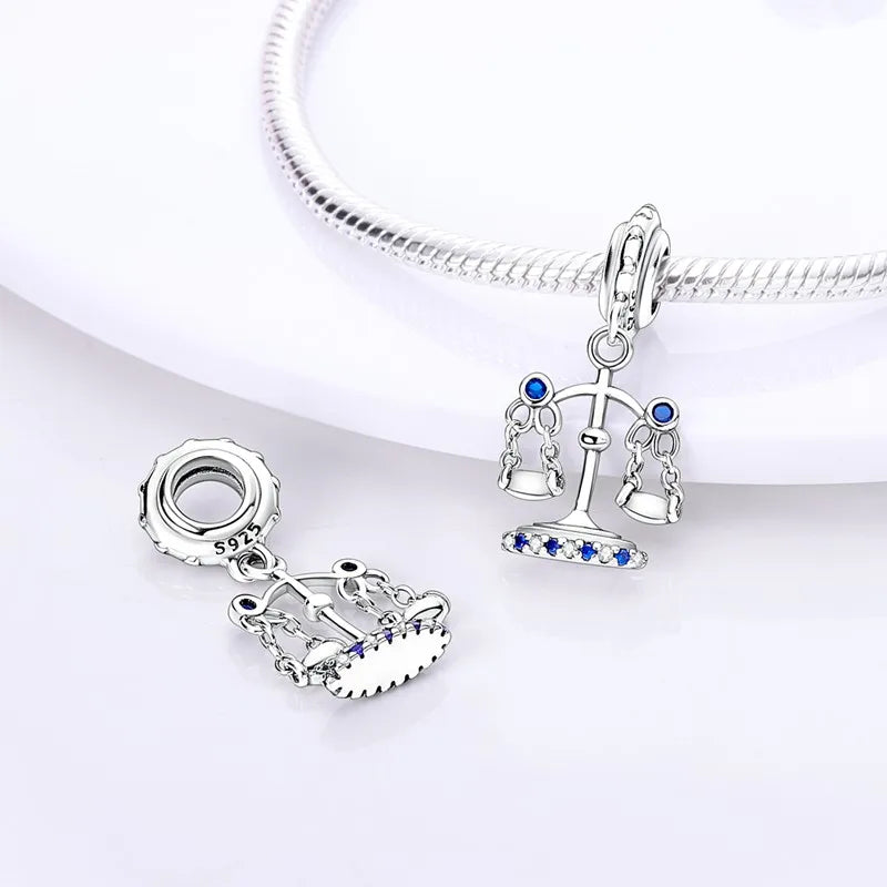 925 Sterling Silver Funny Playable Charms Beads | Smart Watch Tarot Bike Travel Dangle Fit Pandora Bracelet DIY Jewelry