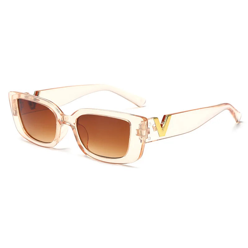 New Small Frame V-Shaped Fashion Sunglasses for Women – Designer Square UV400 Sun Glasses | Outdoor Leisure Eyewear